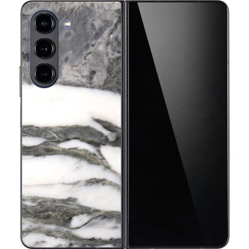 Grey Marbling Galaxy Z Fold5 5G Skin